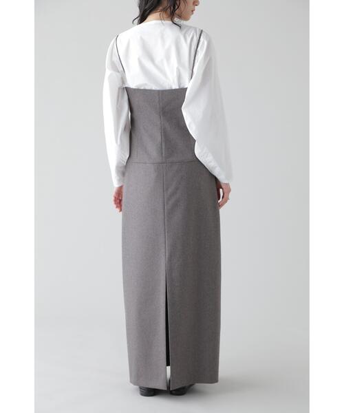 YLEVE(イレーヴ)の「YLEVE / WOOL CHAMBRAY FLANNEL OP(ワンピース・レディース・ベージュ・2/0/1)」の17枚目の写真