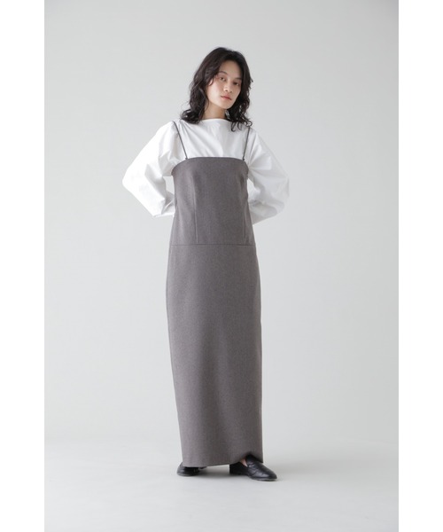 YLEVE(イレーヴ)の「YLEVE / WOOL CHAMBRAY FLANNEL OP(ワンピース・レディース・ベージュ・2/0/1)」の11枚目の写真