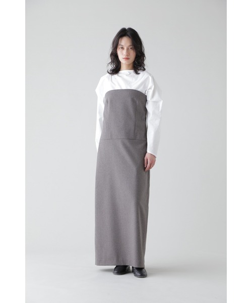 YLEVE(イレーヴ)の「YLEVE / WOOL CHAMBRAY FLANNEL OP(ワンピース・レディース・ベージュ・2/0/1)」の12枚目の写真