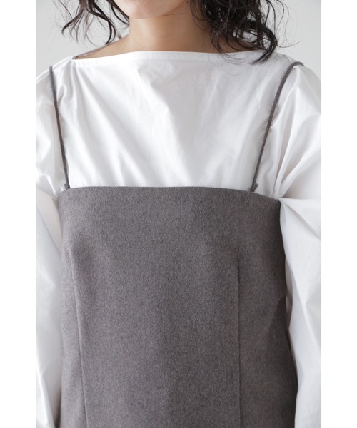 YLEVE(イレーヴ)の「YLEVE / WOOL CHAMBRAY FLANNEL OP(ワンピース・レディース・ベージュ・2/0/1)」の5枚目の写真