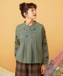 プルオーバー」に該当するレディースのシャツ/ブラウス（刺繍