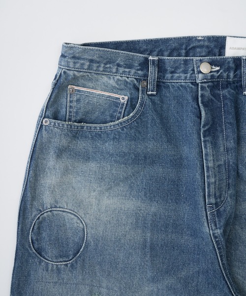 ADAM PATEK(アダムパテック)の「ADAMPATEK/repaired trace selvedge washed denim/ヴィンテージリメイクデニム/AP2628008(デニムパンツ・レディース・ホワイト/ブルー・1/3/2)」の21枚目の写真