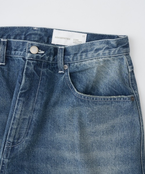 ADAM PATEK(アダムパテック)の「ADAMPATEK/repaired trace selvedge washed denim/ヴィンテージリメイクデニム/AP2628008(デニムパンツ・レディース・ホワイト/ブルー・1/3/2)」の10枚目の写真