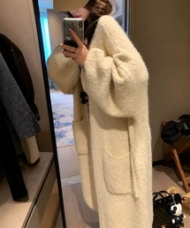ロングガウン ニットカーディガン