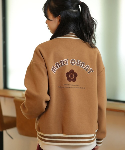 MARY QUANT(マリークワント)の「ウールライクスタジャン ブルゾン(スタジャン・レディース・ブラック/ブラウン/ブルー/グレー・M)」の1枚目の写真