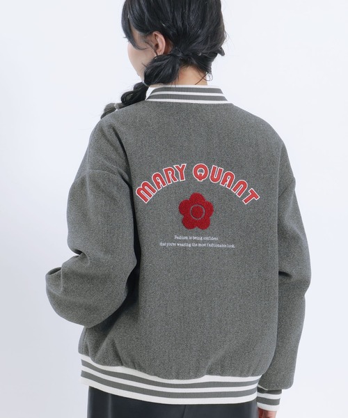 MARY QUANT(マリークワント)の「ウールライクスタジャン ブルゾン(スタジャン・レディース・ブラック/ブラウン/ブルー/グレー・M)」の3枚目の写真