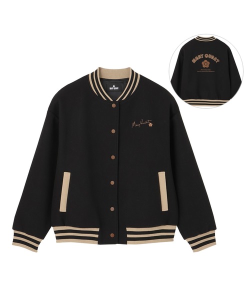 MARY QUANT(マリークワント)の「ウールライクスタジャン ブルゾン(スタジャン・レディース・ブラック/ブラウン/ブルー/グレー・M)」の5枚目の写真