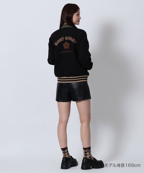 MARY QUANT(マリークワント)の「ウールライクスタジャン ブルゾン(スタジャン・レディース・ブラック/ブラウン/ブルー/グレー・M)」の12枚目の写真