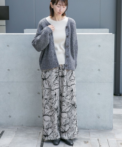 ITEMS URBANRESEARCH(アイテムズ アーバンリサーチ)の「MIXフェザー2WAYカーディガン(カーディガン/ボレロ・レディース・ブラック系その他/オレンジ系その他/イエロー系その他・FREE)」の9枚目の写真