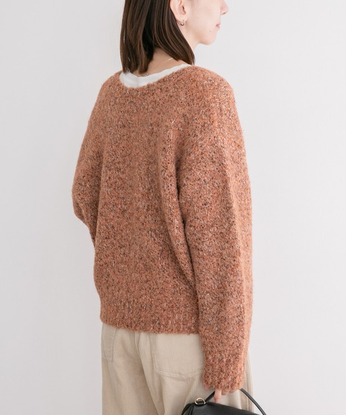 ITEMS URBANRESEARCH(アイテムズ アーバンリサーチ)の「MIXフェザー2WAYカーディガン(カーディガン/ボレロ・レディース・ブラック系その他/オレンジ系その他/イエロー系その他・FREE)」の16枚目の写真