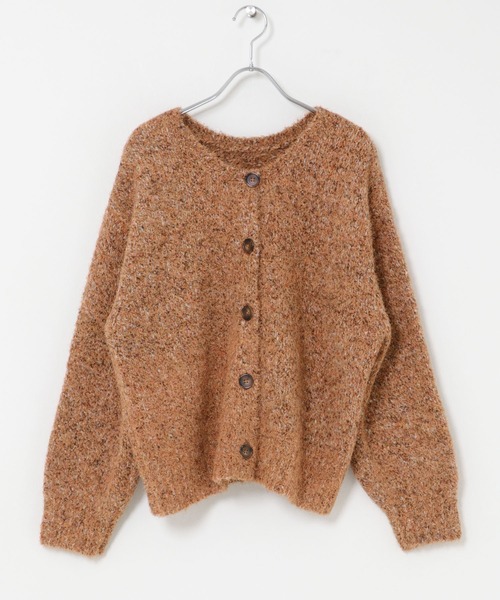 ITEMS URBANRESEARCH(アイテムズ アーバンリサーチ)の「MIXフェザー2WAYカーディガン(カーディガン/ボレロ・レディース・ブラック系その他/オレンジ系その他/イエロー系その他・FREE)」の13枚目の写真