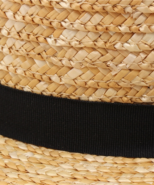 Another Edition(アナザーエディション)の「ブレードリボンカンカン帽/AEBFC BRAID RBN カンカン◆(ハット・レディース・オフホワイト/ナチュラル・FREE)」の8枚目の写真