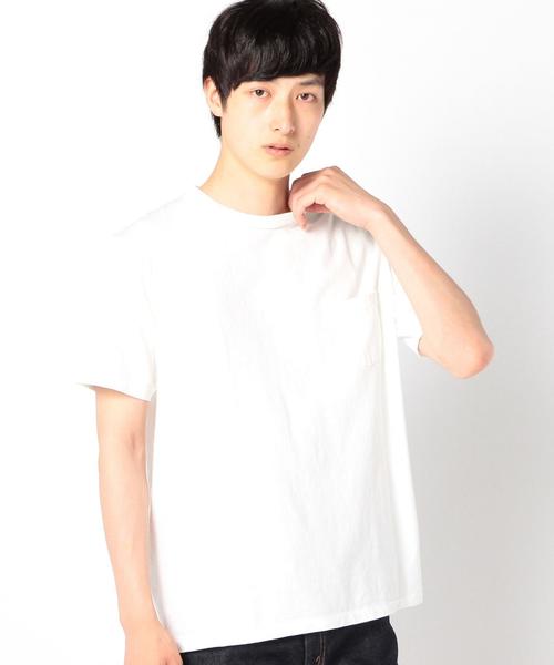 SHIPS(シップス)の「VELVA SHEEN: クルーネック ポケットTシャツ(Tシャツ/カットソー・メンズ・ネイビー/ホワイト/コバルトブルー・SMALL/MEDIUM/LARGE)」の1枚目の写真