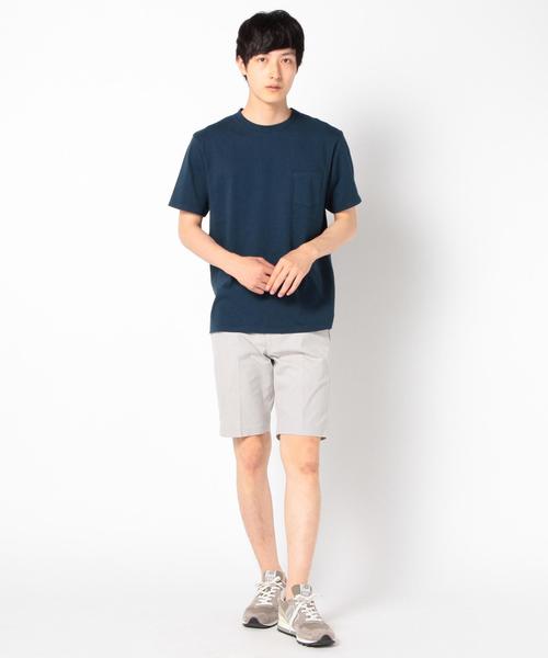 SHIPS(シップス)の「VELVA SHEEN: クルーネック ポケットTシャツ(Tシャツ/カットソー・メンズ・ネイビー/ホワイト/コバルトブルー・SMALL/MEDIUM/LARGE)」の9枚目の写真