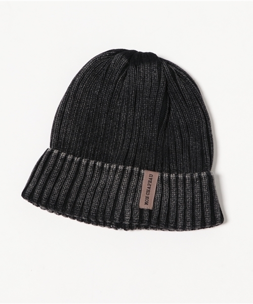 LBC（エルビーシー）の「インディゴ風リブワッチ（ニットキャップ/ビーニー・レディース・ブラック/ネイビー/グレー・ONE SIZE）」の6枚目の写真