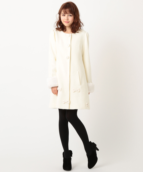 LODISPOTTO（ロディスポット）の「エンジェルリボンノーカラーコート