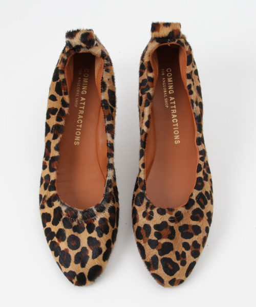 COMING ATTRACTIONS(カミングアトラクションズ)の「【別注】COMING ATTRACTIONS / バレエシューズ レオパード ポニー(バレエシューズ・レディース・ブラウン/ブラウン系その他・38/37/39/36)」の5枚目の写真