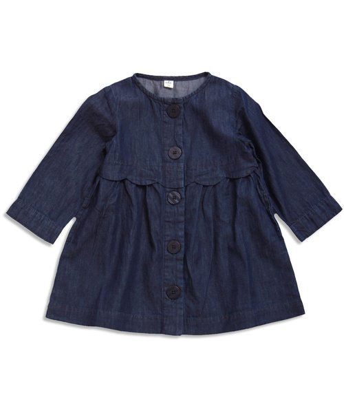 apres les cours(アプレレクール)の「コートワンピース(ワンピース・キッズ・ネイビー/ストライプ/ピンク・90/120/80/140/100/130/110)」の8枚目の写真