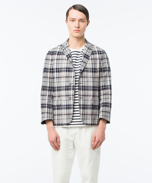 koe×THOM BROWNE（コエトムブラウン）の「[koe×THOM BROWNE]MENS MADRAS SPORTCOAT（テーラードジャケット・メンズ・マルチ・LARGE/SMALL/MEDIUM）」の12枚目の写真