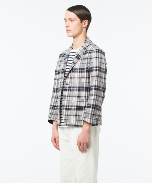 koe×THOM BROWNE（コエトムブラウン）の「[koe×THOM BROWNE]MENS MADRAS SPORTCOAT（テーラードジャケット・メンズ・マルチ・LARGE/SMALL/MEDIUM）」の13枚目の写真