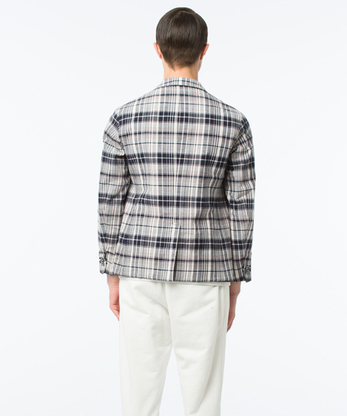 koe×THOM BROWNE（コエトムブラウン）の「[koe×THOM BROWNE]MENS MADRAS SPORTCOAT（テーラードジャケット・メンズ・マルチ・LARGE/SMALL/MEDIUM）」の14枚目の写真