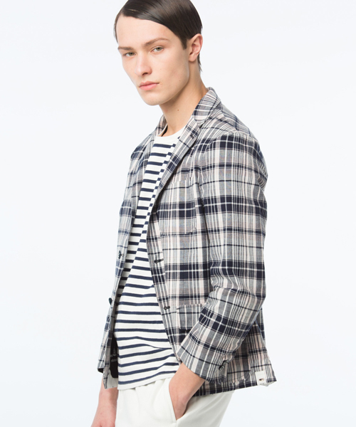 koe×THOM BROWNE（コエトムブラウン）の「[koe×THOM BROWNE]MENS MADRAS SPORTCOAT（テーラードジャケット・メンズ・マルチ・LARGE/SMALL/MEDIUM）」の15枚目の写真
