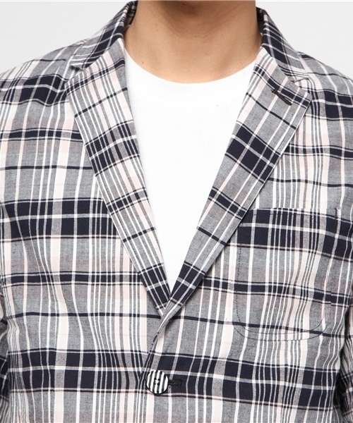 koe×THOM BROWNE（コエトムブラウン）の「[koe×THOM BROWNE]MENS MADRAS SPORTCOAT（テーラードジャケット・メンズ・マルチ・LARGE/SMALL/MEDIUM）」の16枚目の写真