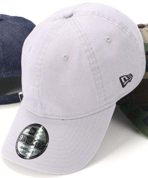 NEW ERA(ニューエラ)の「ニューエラ キャップ 9TWENTY ベーシック無地(キャップ・レディース・ブラック/ホワイト/ウッドランド/アイボリー/ピンク/ネイビー/ライトインディゴブルー/ブラック系その他/ベージュ/インディゴブルー/ブルー系その他2/ライトイエロー/ブルー系その他/レッド系その他/ブラック系その他2/ブルー系その他3/ベージュ系その他/ブラック系その他4/ブラック系その他3/グレー/オリーブ/ベージュ系その他2/ベージュ系その他3/グリーン系その他/グレー系その他/ダークグリーン/ネイビー系/ベージュ系その他5・ONE SIZE/FREE/M/L/L/XL/S/M)」の8枚目の写真