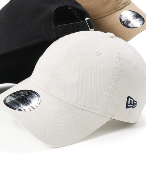 NEW ERA(ニューエラ)の「ニューエラ キャップ 9TWENTY ベーシック無地(キャップ・レディース・ブラック/ホワイト/ウッドランド/アイボリー/ピンク/ネイビー/ライトインディゴブルー/ブラック系その他/ベージュ/インディゴブルー/ブルー系その他2/ライトイエロー/ブルー系その他/レッド系その他/ブラック系その他2/ブルー系その他3/ベージュ系その他/ブラック系その他4/ブラック系その他3/グレー/オリーブ/ベージュ系その他2/ベージュ系その他3/グリーン系その他/グレー系その他/ダークグリーン/ネイビー系/ベージュ系その他5・ONE SIZE/FREE/M/L/L/XL/S/M)」の3枚目の写真