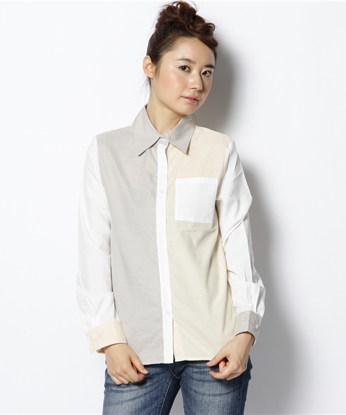 WEGO（ウィゴー）の「ムジLSSH（シャツ/ブラウス・レディース・ホワイト/ライトグレー/ナチュラル/その他1・FREE）」の4枚目の写真