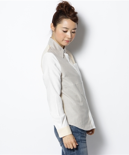 WEGO（ウィゴー）の「ムジLSSH（シャツ/ブラウス・レディース・ホワイト/ライトグレー/ナチュラル/その他1・FREE）」の5枚目の写真