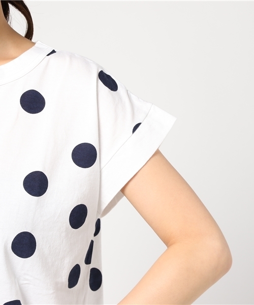 ichi(イチ)の「i c h i ランダムドット プルオーバー(Tシャツ/カットソー・レディース・グレー/ホワイト/ネイビー・ONE SIZE)」の8枚目の写真