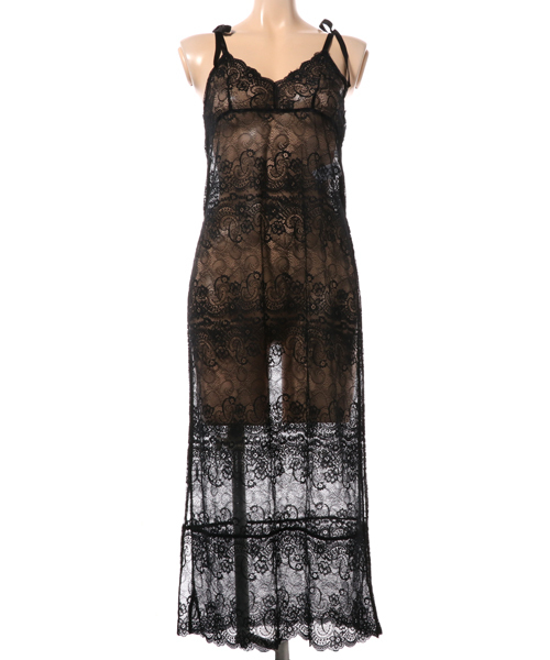 SLY（スライ）の「LACE LONG C/A（キャミソール・レディース・ブラック/ワインレッド/ダークグリーン・FREE）」の4枚目の写真