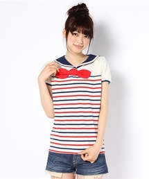 WEGO | セーラーカラーボーダーTシャツ(Tシャツ/カットソー)
