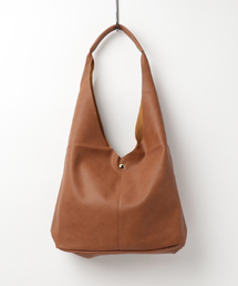 LBC | 一枚革風ザックリトートバック      (トートバッグ)