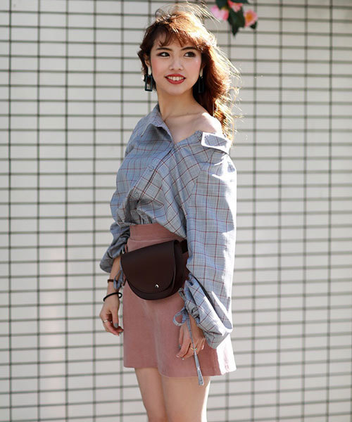 REDYAZEL（レディアゼル）の「【TVオンエアー】シンプル台形ミニスカート　◆（スカート・レディース・レッド/ピンク/イエロー/グリーン・SMALL/MEDIUM）」の9枚目の写真