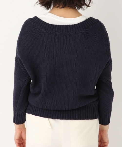 A part by（アパートバイ）の「1.5GCLリリーヤーンVPO 788678（ニット/セーター・レディース・ホワイト/ピンク/グリーン/ネイビー・FREE）」の10枚目の写真