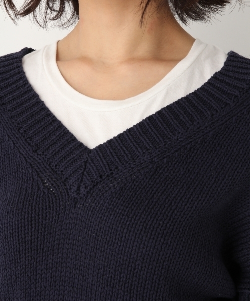 A part by（アパートバイ）の「1.5GCLリリーヤーンVPO 788678（ニット/セーター・レディース・ホワイト/ピンク/グリーン/ネイビー・FREE）」の9枚目の写真