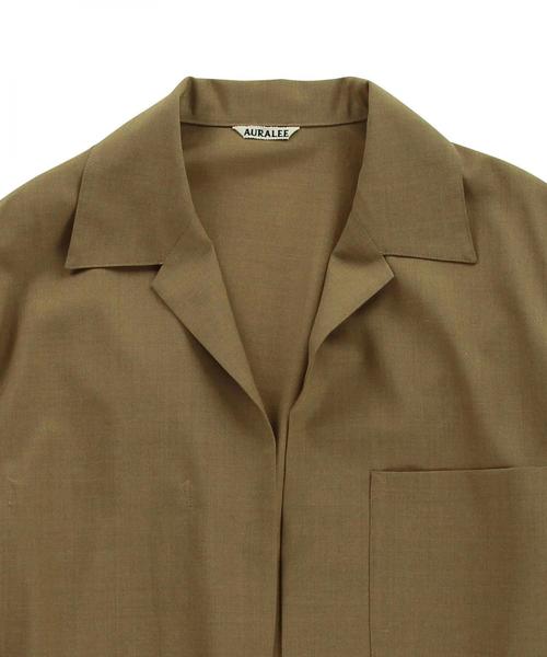 AURALEE（オーラリー）の「＜AURALEE（オーラリー）＞ TRO SHIRT JKT（ブルゾン・メンズ・オリーブ/ベージュ・3/5/4）」の3枚目の写真