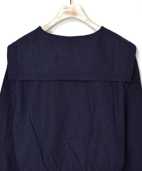 w closet（ダブルクローゼット）の「セーラーカラーレースシャツ（シャツ/ブラウス・レディース・ネイビー/オフホワイト/ライトピンク・FREE）」の15枚目の写真