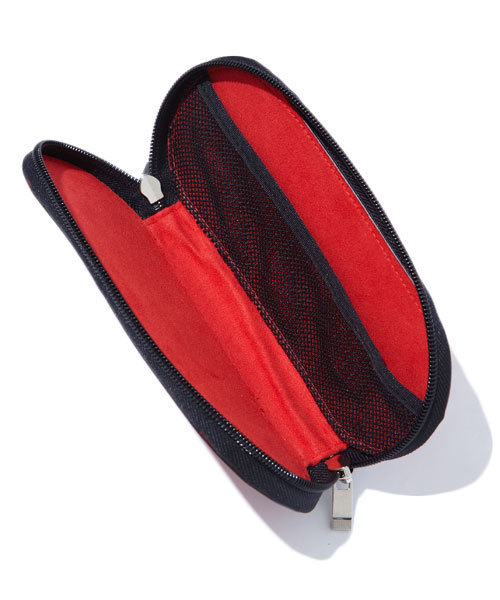 ストリート ポーチ ラージ 赤 XLARGE（エクストララージ）の「SNAKESKIN PRINT PENCIL CASE（ポーチ