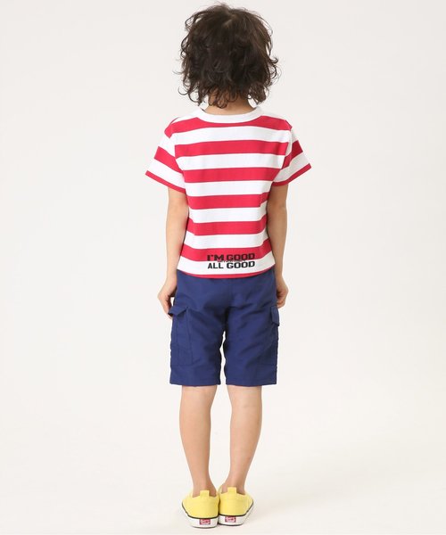 BREEZE(ブリーズ)の「太ボーダーTシャツ(Tシャツ/カットソー・キッズ・ネイビー/グリーン/レッド・100/120/90/140/80/110/130/160/150)」の11枚目の写真