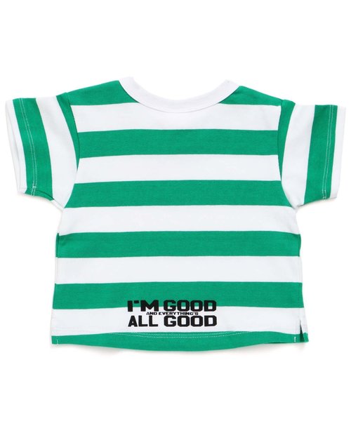 BREEZE(ブリーズ)の「太ボーダーTシャツ(Tシャツ/カットソー・キッズ・ネイビー/グリーン/レッド・100/120/90/140/80/110/130/160/150)」の16枚目の写真