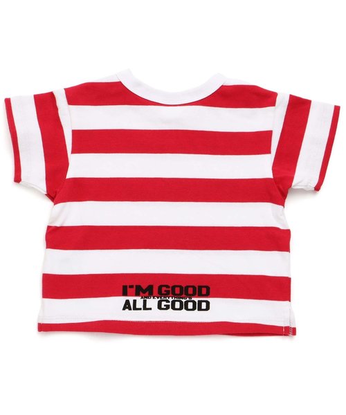 BREEZE(ブリーズ)の「太ボーダーTシャツ(Tシャツ/カットソー・キッズ・ネイビー/グリーン/レッド・100/120/90/140/80/110/130/160/150)」の18枚目の写真