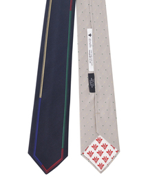 リバーシブルフレームドットタイ NAVY