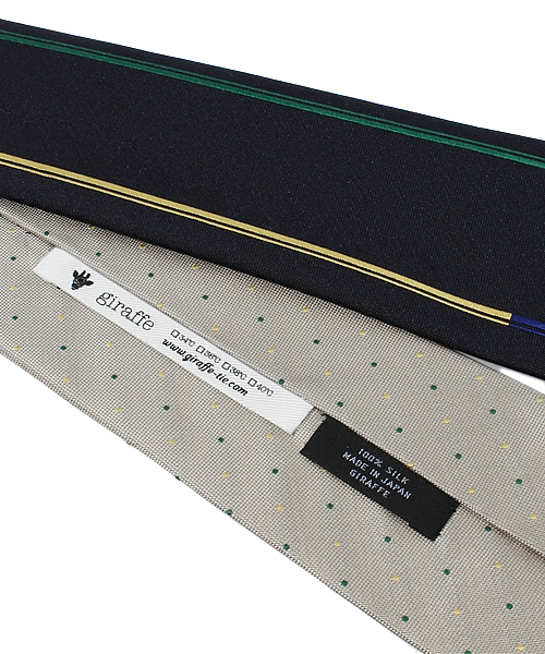 giraffe（ジラフ）の「リバーシブルフレームドットタイ NAVY（ネクタイ・メンズ・ネイビー・ﾌﾘ-）」の5枚目の写真