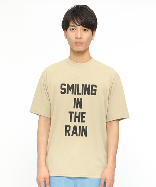 LAKOLE（ラコレ）の「【吸水速乾】スマイルプリントBIG-Tシャツ / LAKOLE（Tシャツ/カットソー・メンズ・ホワイト/ベージュ/オレンジ・MEDIUM/LARGE）」の7枚目の写真