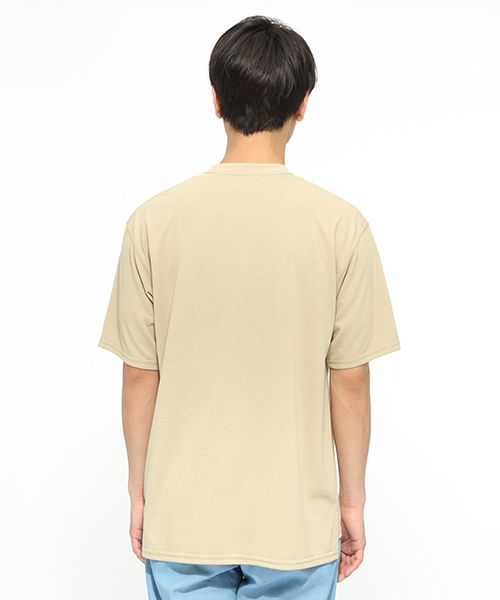 LAKOLE（ラコレ）の「【吸水速乾】スマイルプリントBIG-Tシャツ / LAKOLE（Tシャツ/カットソー・メンズ・ホワイト/ベージュ/オレンジ・MEDIUM/LARGE）」の9枚目の写真