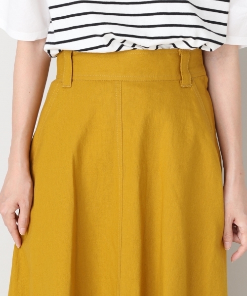 LOWRYS FARM（ローリーズファーム）の「メンアサＡラインスカート　804356（スカート・レディース・イエロー/グリーン/アイボリー/テラコッタ・FREE）」の11枚目の写真