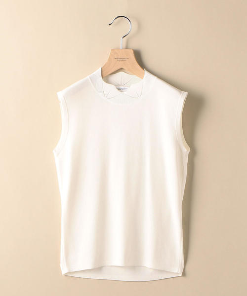 BEAUTY&YOUTH UNITED ARROWS（ビューティーアンドユースユナイテッドアローズ）の「BY スカラップカラーノースリーブニット o（ニット/セーター・レディース・オフホワイト/ブラック/マスタード・FREE）」の16枚目の写真